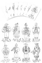 Coloring Pages - Czech & Slovak Boy costumes (gc-106-cp)
