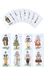 Czech Boy & Girl Costumes Postcards (pcs-103)