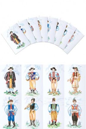 Czech & Slovak Boy costumes Postcards (pcs-106)